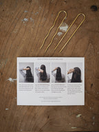 Roake Studio ~ Mini-Pins Brass Hairpin Duo