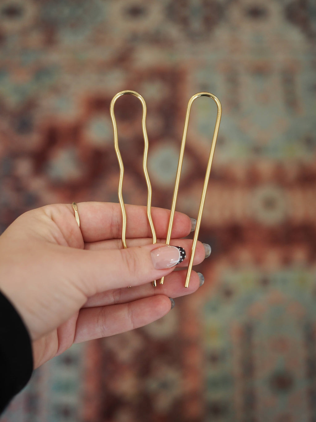 Roake Studio ~ Mini-Pins Brass Hairpin Duo