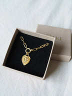 Roake Studio - Love Heart Gold Charm Necklace
