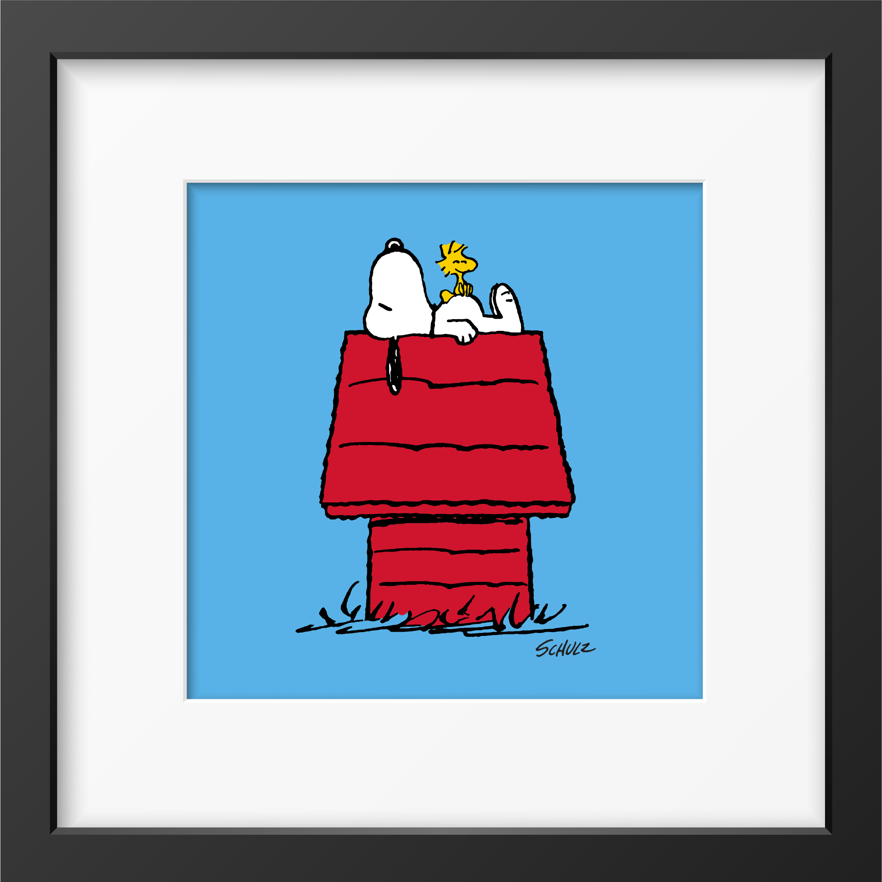 Snoopy Peanuts Framed Print House