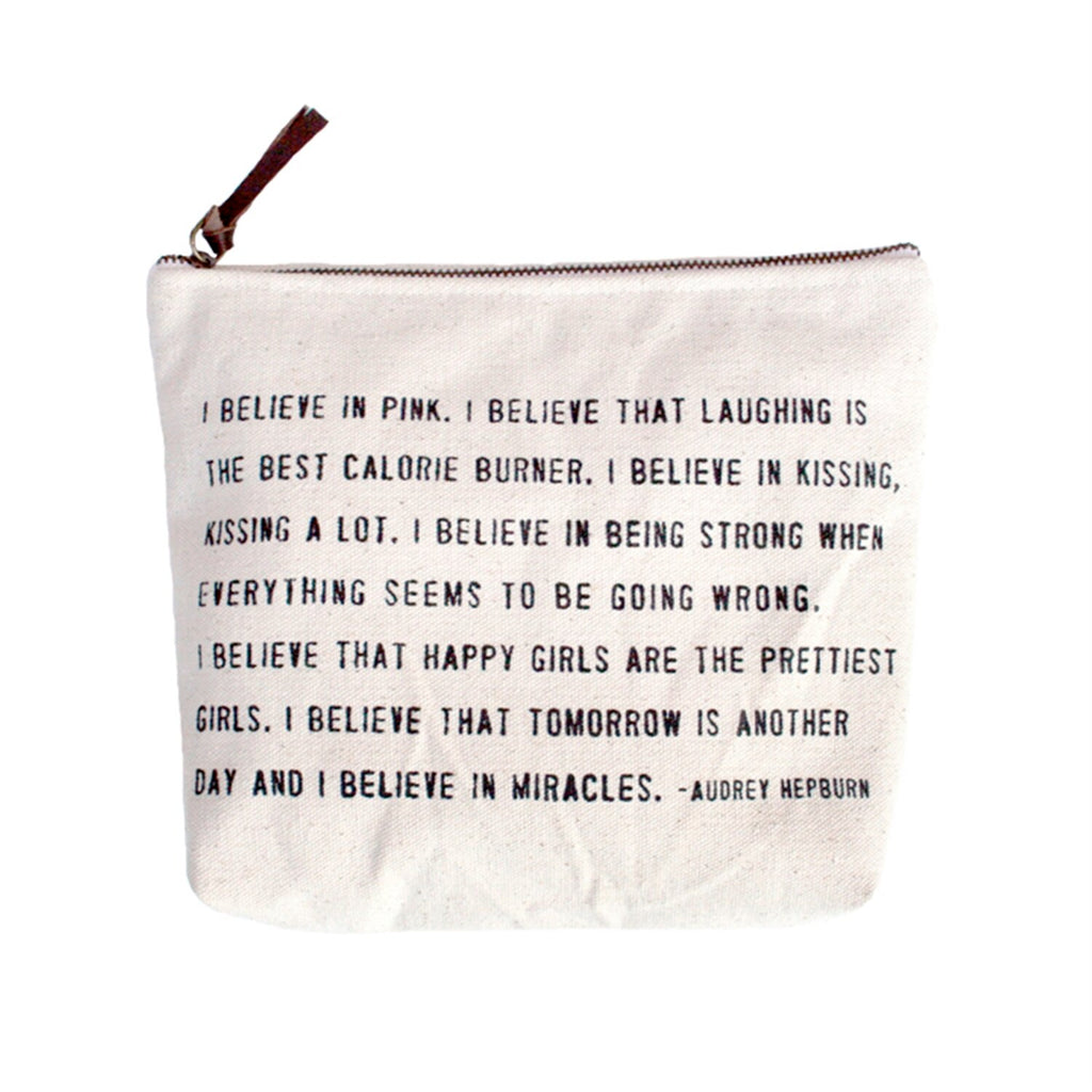 Inspirational Quote Zip Bag