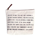 Inspirational Quote Zip Bag