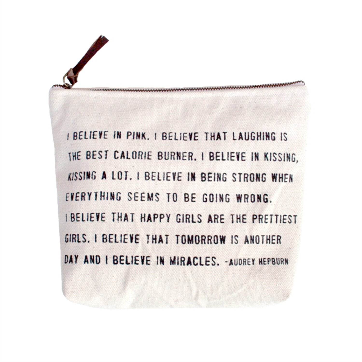 Inspirational Quote Zip Bag