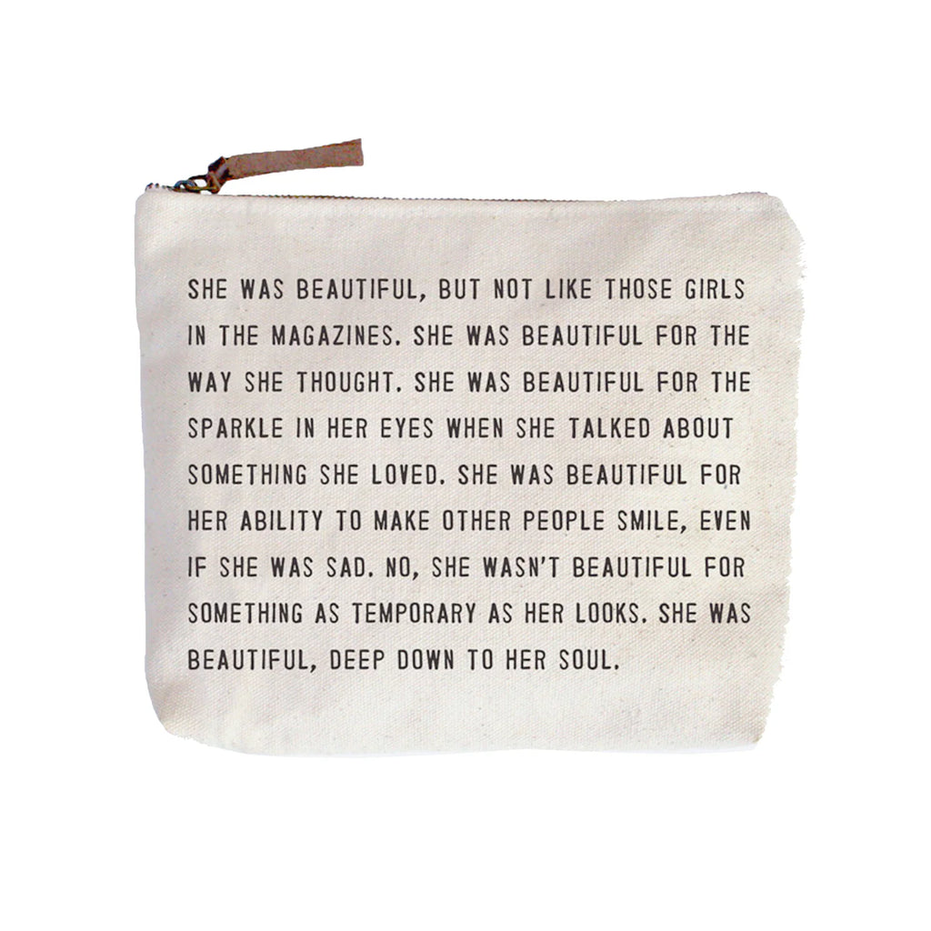 Inspirational Quote Zip Bag
