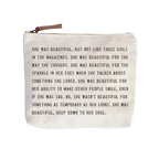 Inspirational Quote Zip Bag