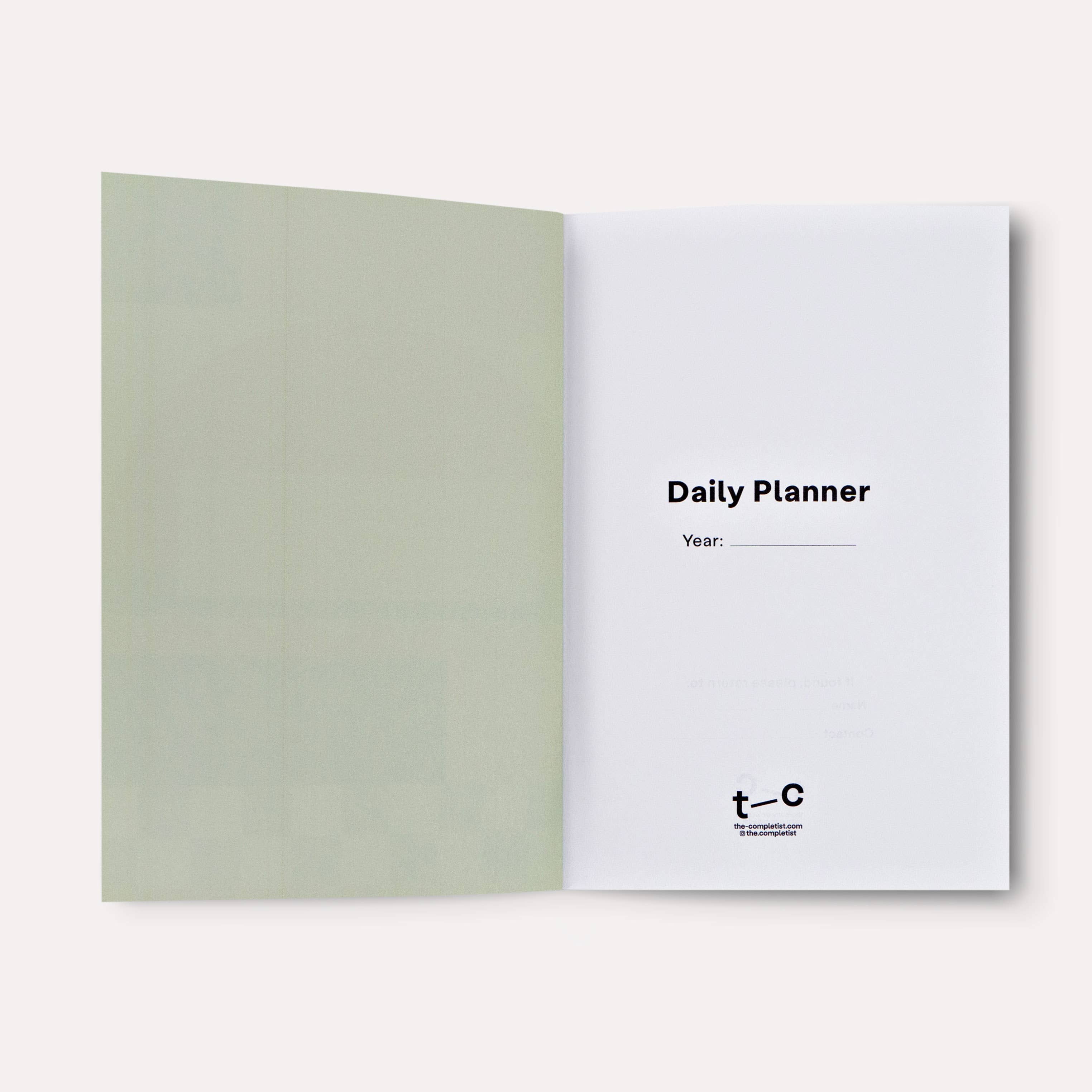 The Completist ~ Ginger Undated Daily Planner Book