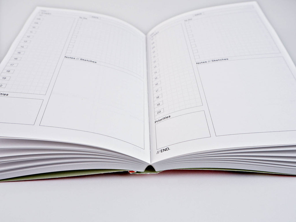 The Completist ~ Ginger Undated Daily Planner Book