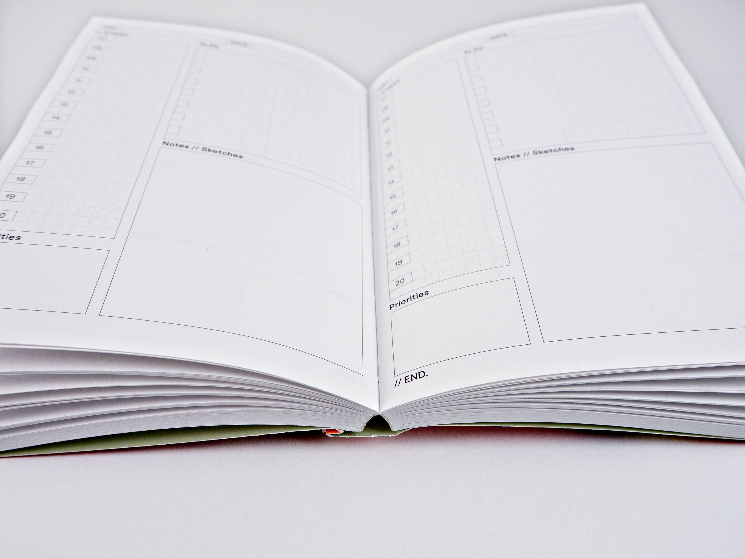 The Completist ~ Ginger Undated Daily Planner Book