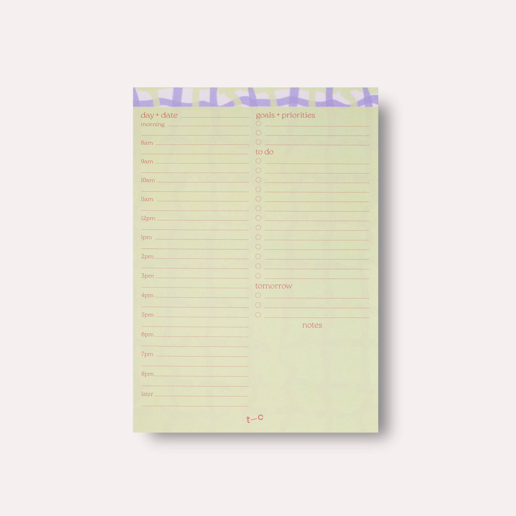 The Completist ~ Neroli Daily Planner Pad