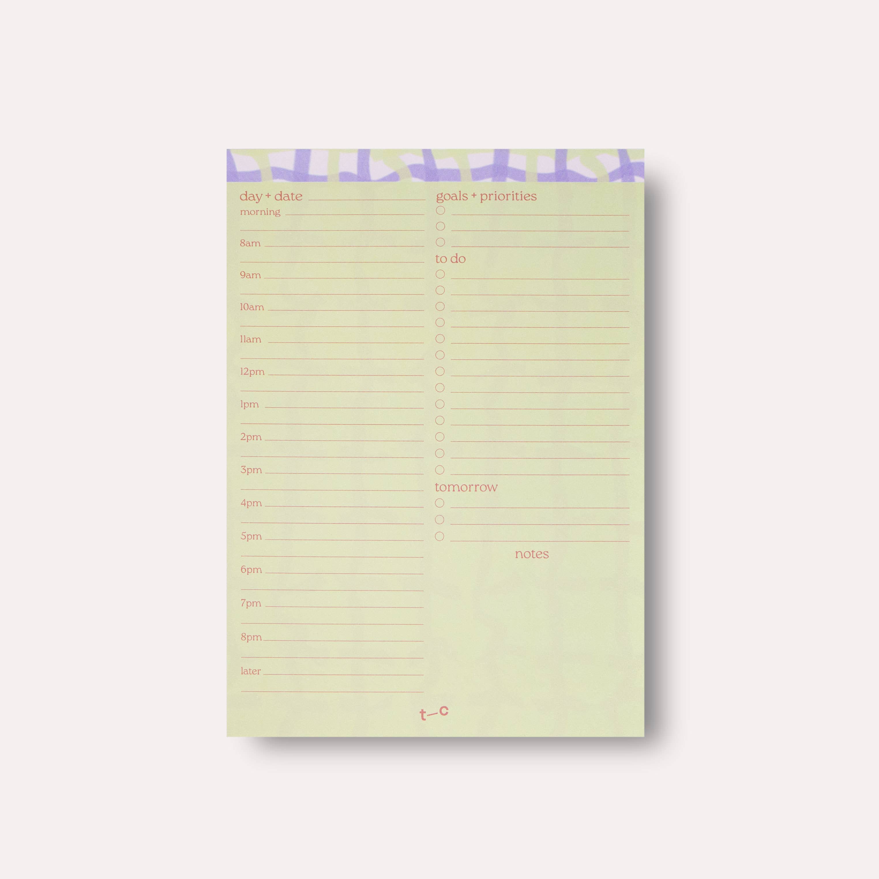 The Completist ~ Neroli Daily Planner Pad