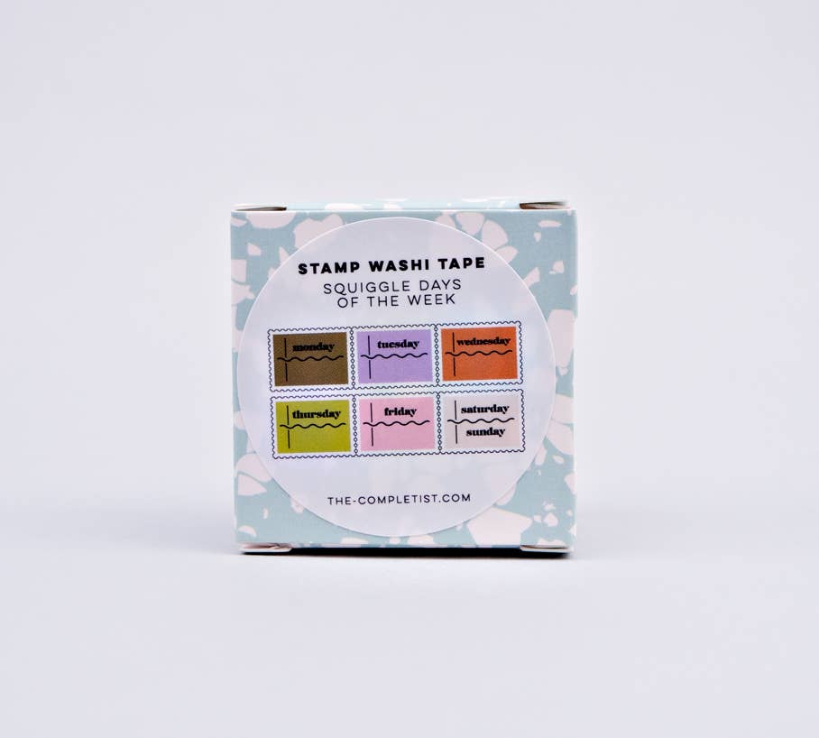 The Completist ~ Squiggle Days of the Week Washi Tape
