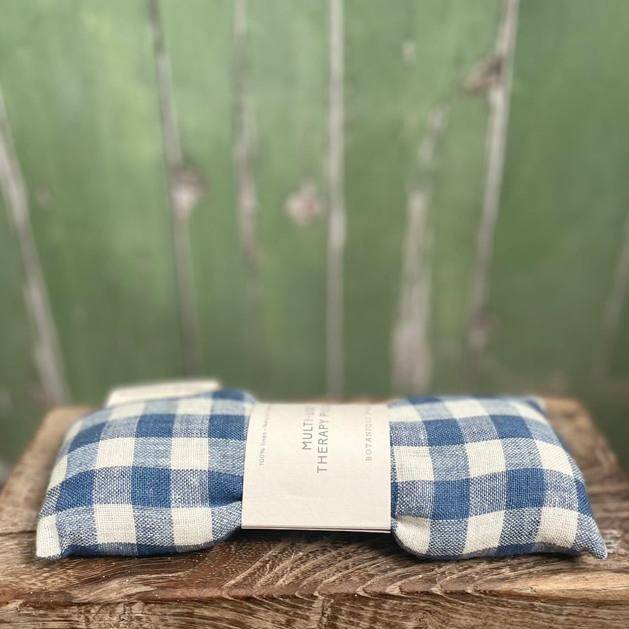 Blue Gingham Therapy PIllow