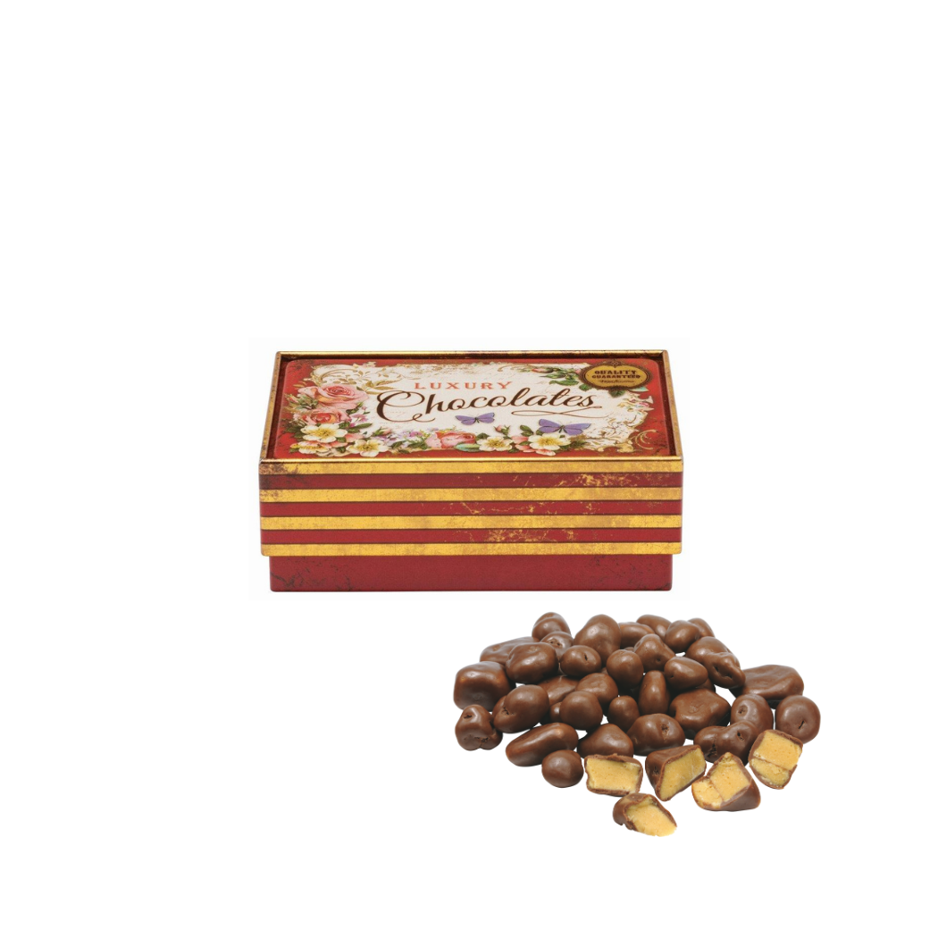 Nostalgia  - Red Chocolate Tin ~ Honeycomb Crunch