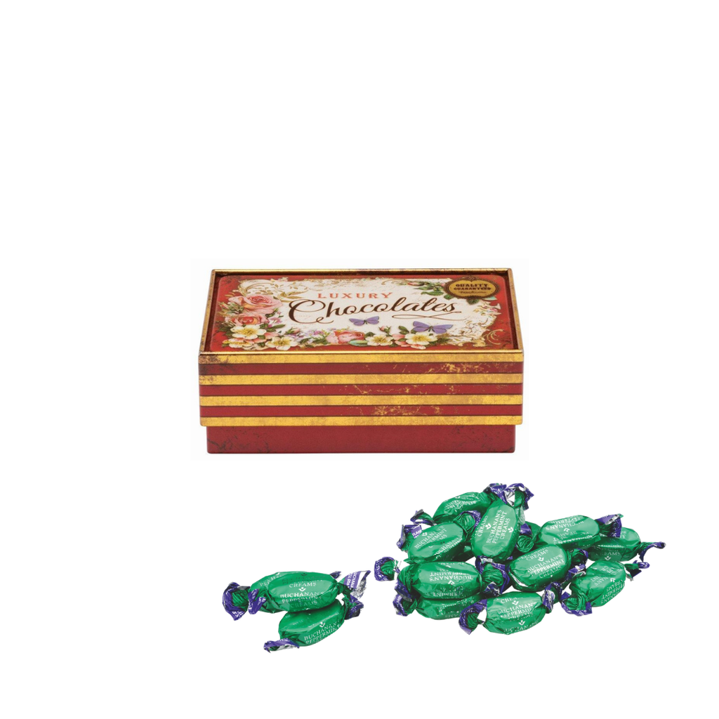 Nostalgia  Red Chocolate Tin ~ Peppermint Creams