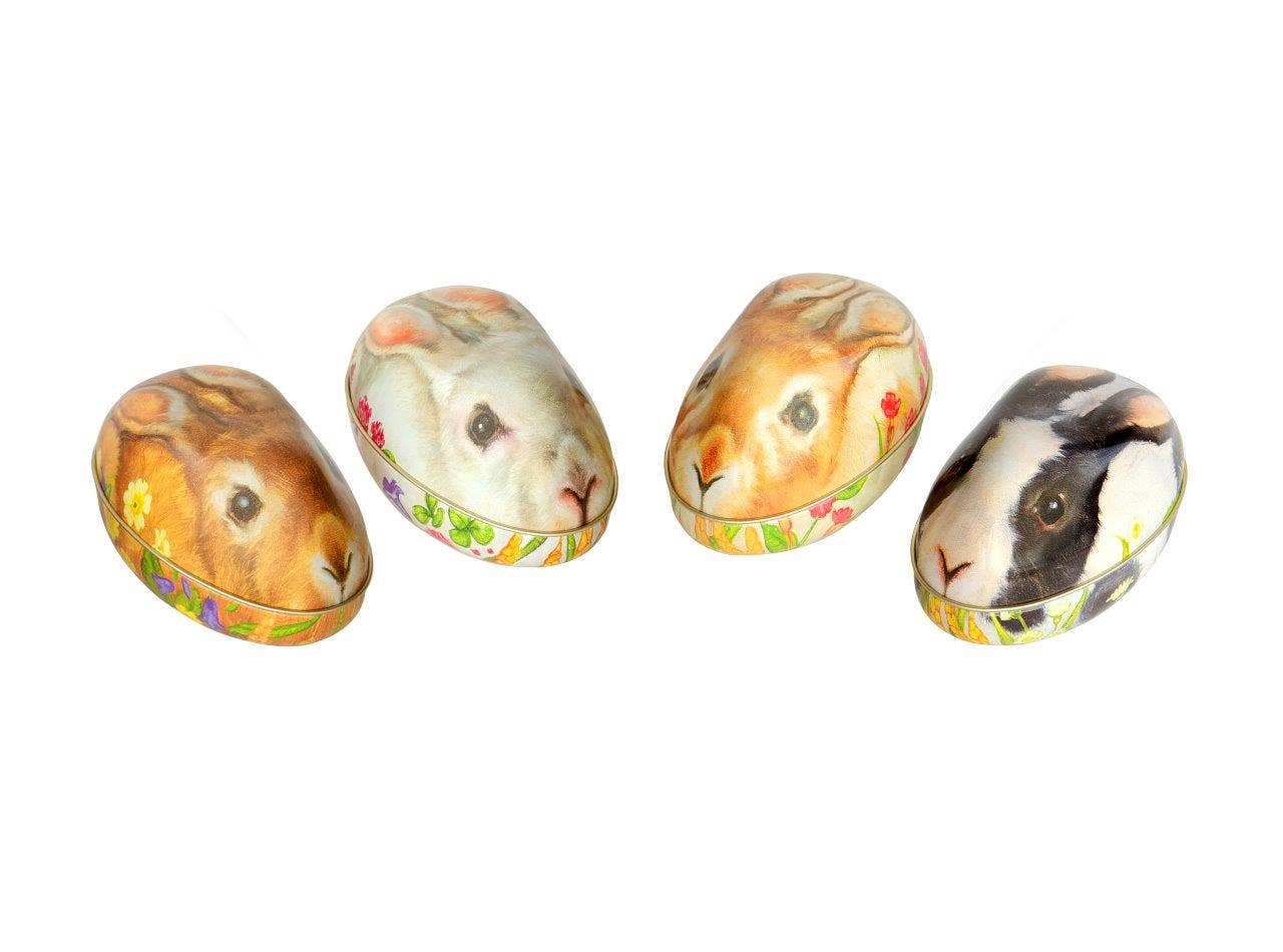 Rabbit Tins with Chocolate Eggs