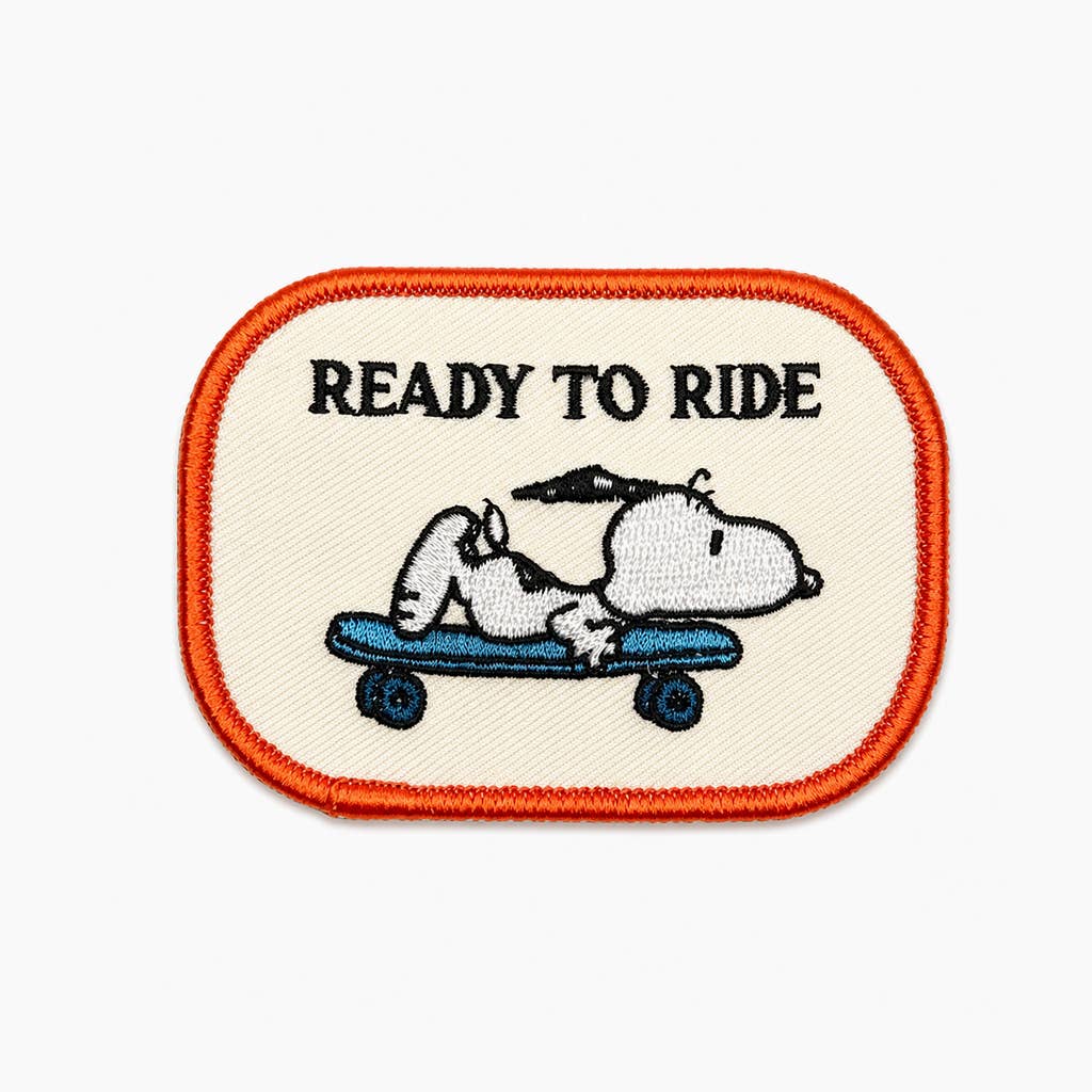 Snoopy Ready to Ride Embroidered Patch