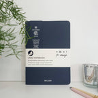 Vent Reclaimed Wool A5 Notebook ~ Dark Blue