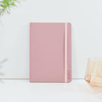Vent Recycled Leather A5 Notebook EDIT Edition ~ Powder Pink