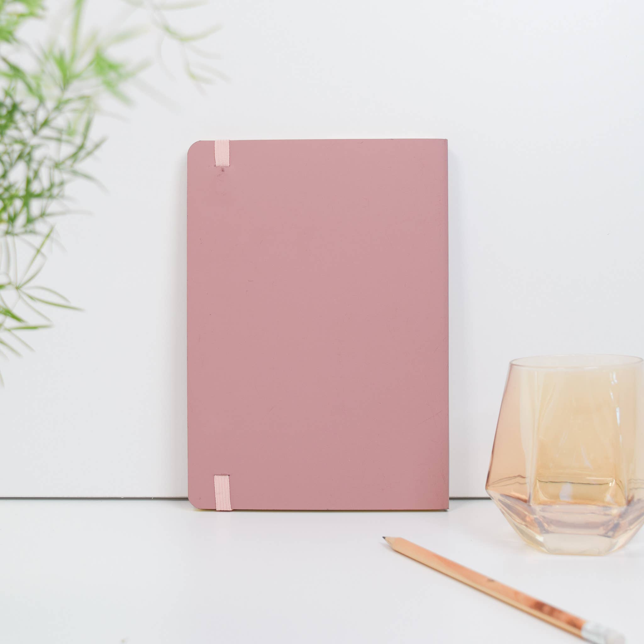 Vent Recycled Leather A5 Notebook EDIT Edition ~ Powder Pink