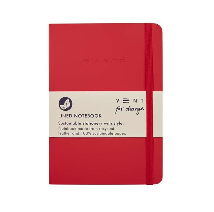 Vent Recycled Leather A5 Notebook