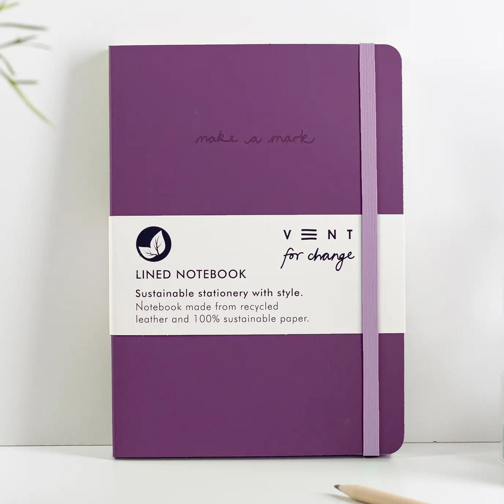 Vent Recycled Leather A5 Notebook