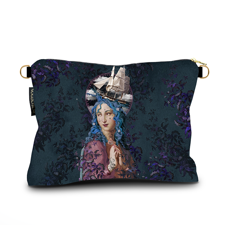 Voglio Bene ~ Large Holy Storm Pouch