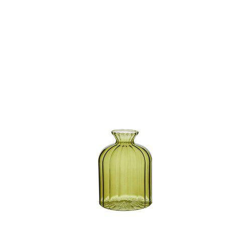 Green Glass Mini Vases