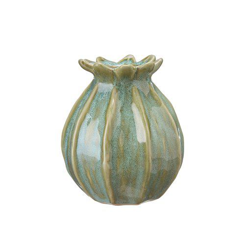 Poppy Head Vases Green