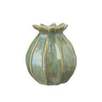 Poppy Head Vases Green